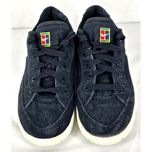 NIKE BOY'S VINTAGE GTS 1994 BLACK CANVAS SKATE SHOES – SIZE 5Y – CHALLENGE COURT - Picture 4 of 11